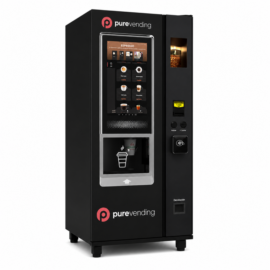 Cafe Pure Vending Maquina expendedora café personalizada Pure Vending