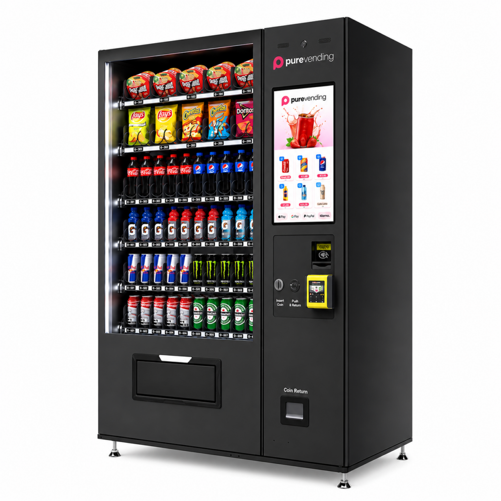 pure vending SnackBOX Maquina dispensadora Snacks Chile Pure Vending