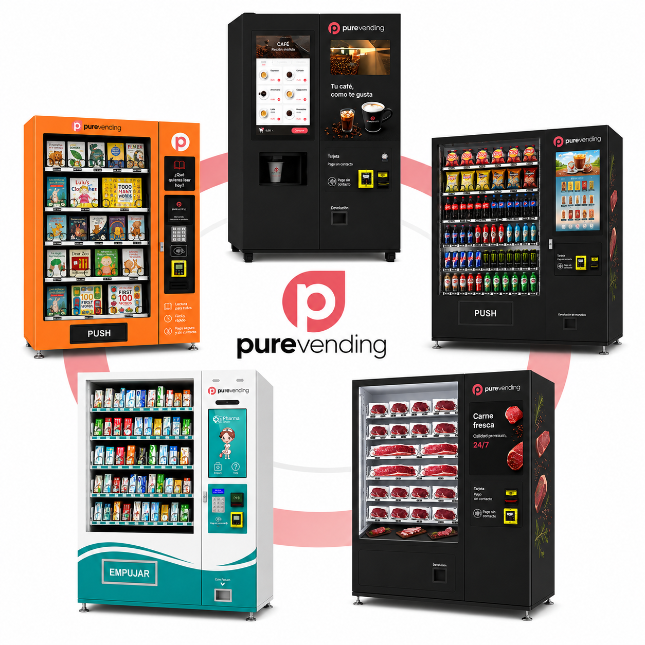 pure vending - Especialista en máquinas expendedoras Maquinas dispensadoras Chile